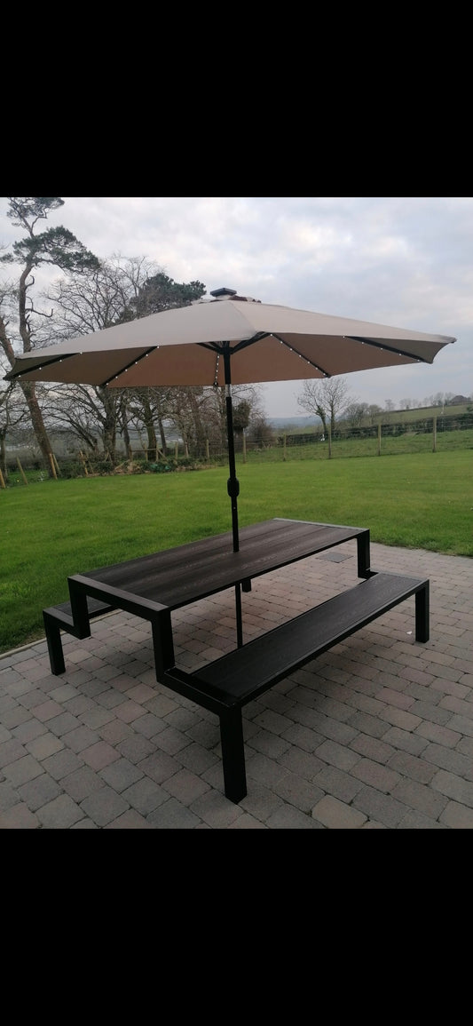 Steel and composite picnic table