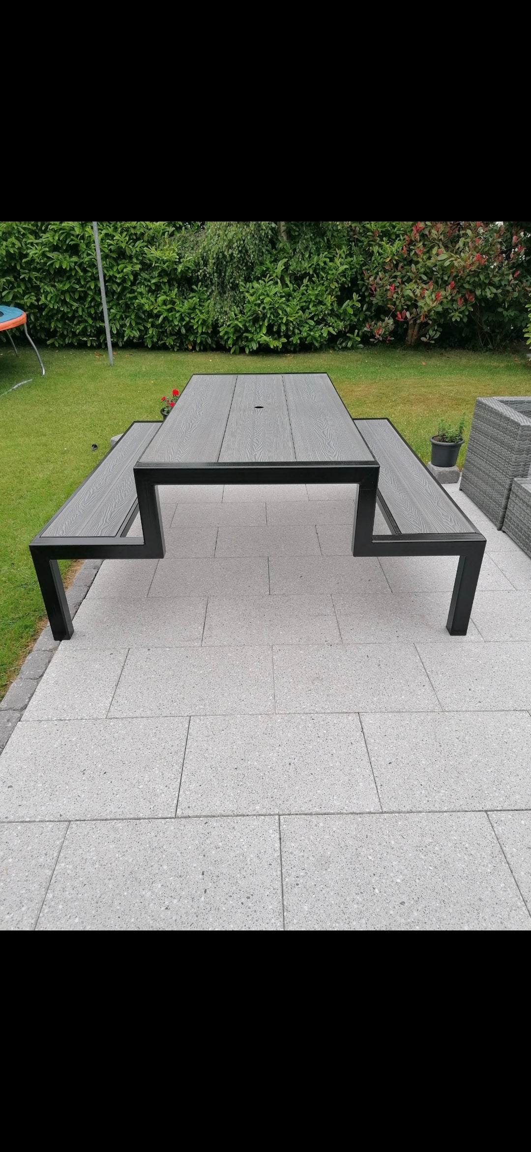 Steel and composite picnic table