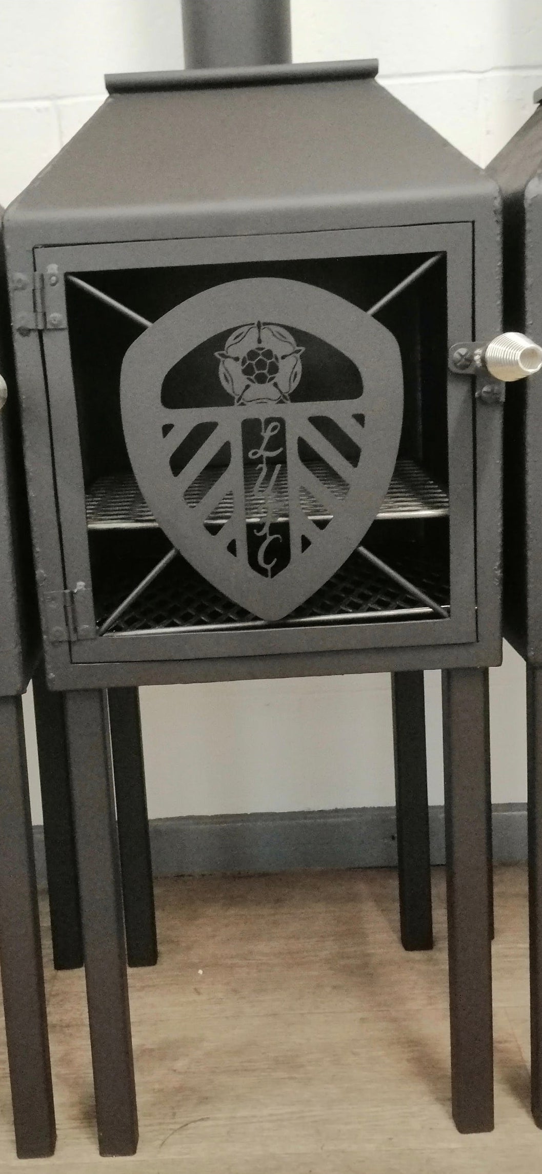 Leeds United outdoor stove by Fire Pit Stop NI