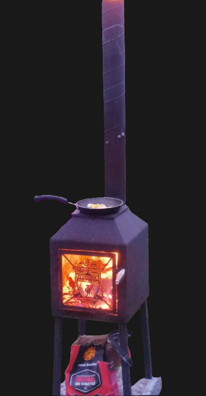 Liverpool FC logo outdoor stove by Fire Pit Stop NI