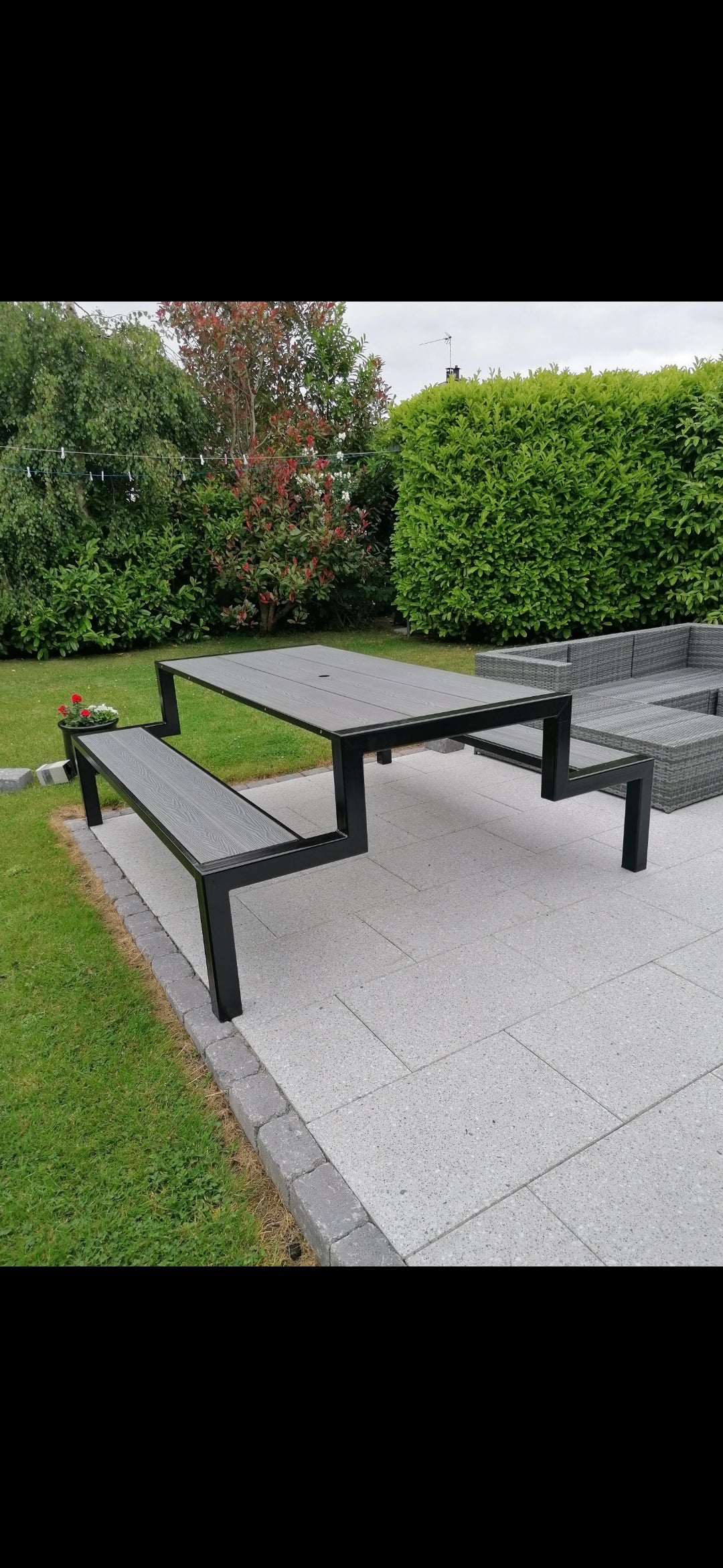 Steel and composite picnic table