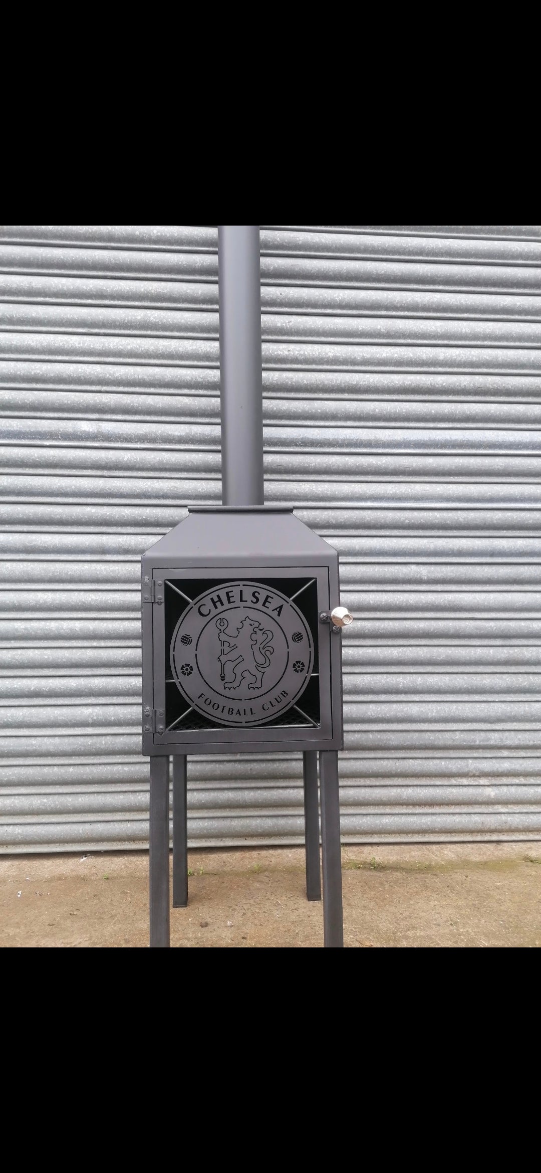 Football themed outdoor stove